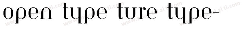 open type ture type字体转换